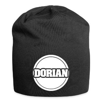 Dorian - Jersey-Beanie - Schwarz - Vorne