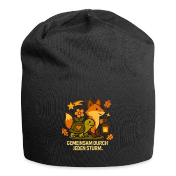 Gemeinsam_dur_jeden_Strum - Jersey-Beanie - Schwarz - Vorne