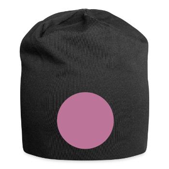Jeux de couleurs abstraits en rose magenta - Bonnet en jersey - noir - Devant