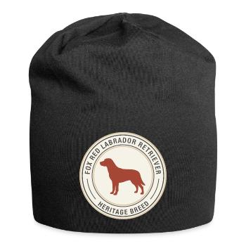 Labrador Retriever Emblem Design - Jersey Beanie - black - Front