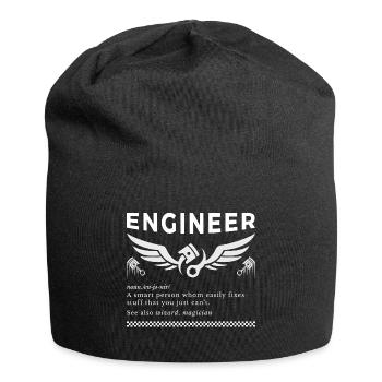 ENGINEER – The Definition Tee - Jersey Beanie - black - Front