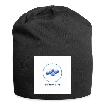 TeamETH Knoten Netzwerk - Jersey-Beanie - Schwarz - Vorne