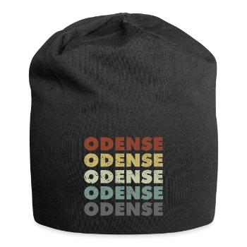 Odense - Denmark - Dänemark - Skandinavien - Jersey-Beanie - Schwarz - Vorne