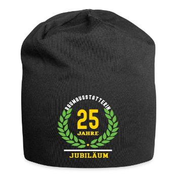 Raumausstatterin Jubiläum 25 Jahre 25 jährige Jubi - Jersey-Beanie - Schwarz - Vorne