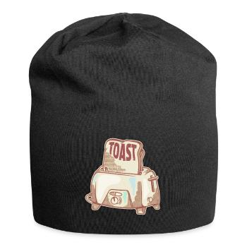 Grille-pain Vintage motif petit-déjeuner - Bonnet en jersey - noir - Devant