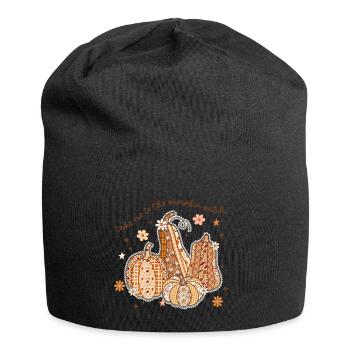 Patchwork Pumpkin Patch - Jersey Beanie - black - Front