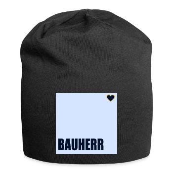 HAUSBAU BAUHERR HERZ - Jersey-Beanie - Schwarz - Vorne