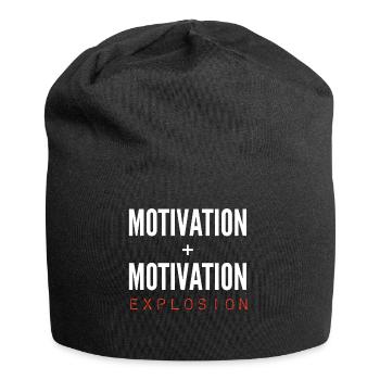 Motivation + Motivation = Explosion - Jersey-Beanie - Schwarz - Vorne