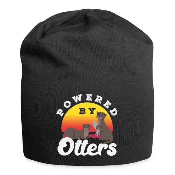 Otter Tierliebhaber Seeotter Cartoon - Jersey-Beanie - Schwarz - Vorne