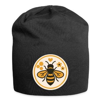 Save the Bees - Natur Bienenmotiv - Jersey-Beanie - Schwarz - Vorne