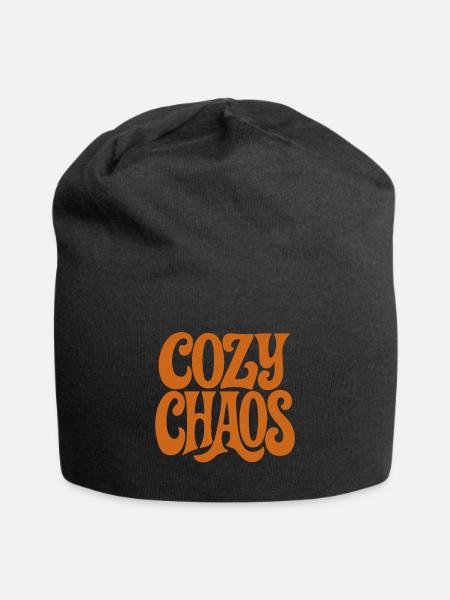 COZY_CHAOS - Jersey-Beanie - Schwarz