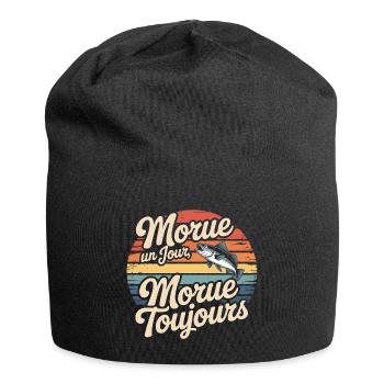 Morue un Jour Morue Toujours - Bonnet en jersey - noir - Devant