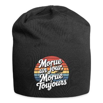 Morue Un Jour Toujours - Bonnet en jersey - noir - Devant