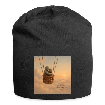 Skybound Whispers Étreinte - Bonnet en jersey - noir - Devant