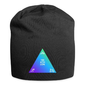 Triathlon Dreieck Gradient Logo - Jersey-Beanie - Schwarz - Vorne