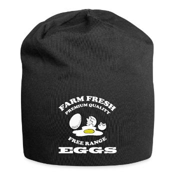 Oeuf - Bonnet en jersey - noir - Devant