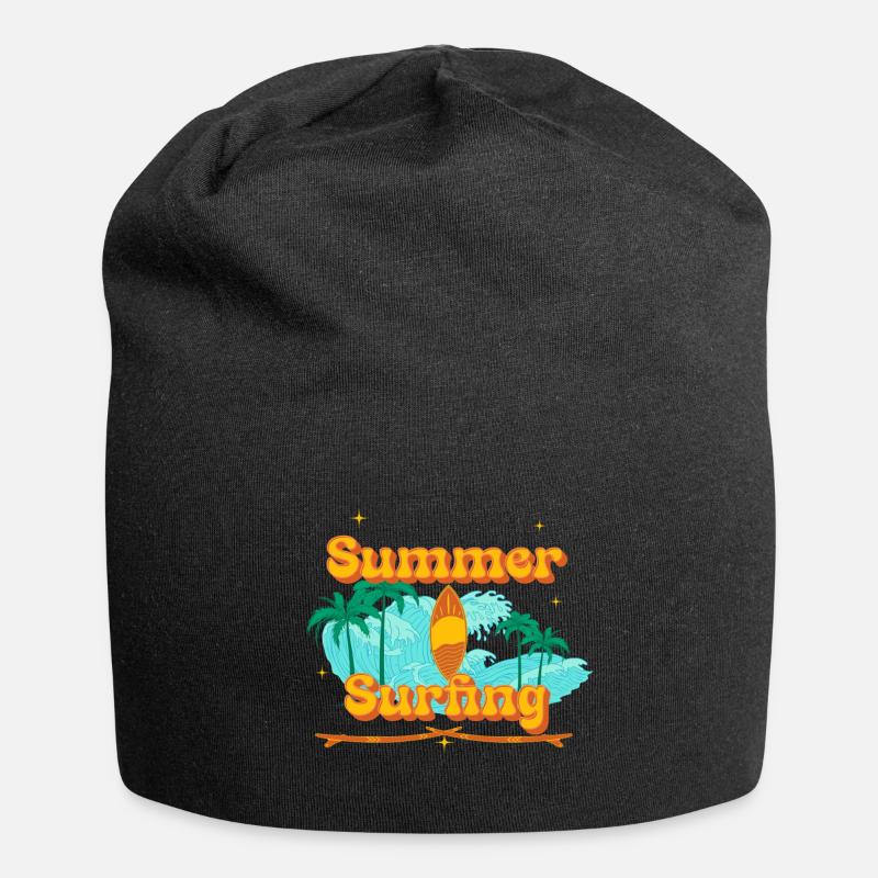 Surf - Bonnet en jersey - noir