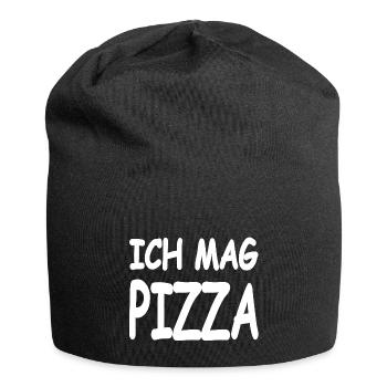 Pizza - Jersey-Beanie - Schwarz - Vorne