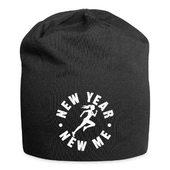 Neujahr Neues Ich - Jersey-Beanie - Schwarz - Vorne