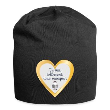 Adieu Équipe - Bonnet en jersey - noir - Devant