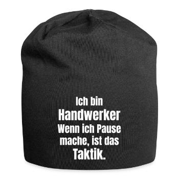 Handwerker Taktik Pause Shirt - Jersey-Beanie - Schwarz - Vorne