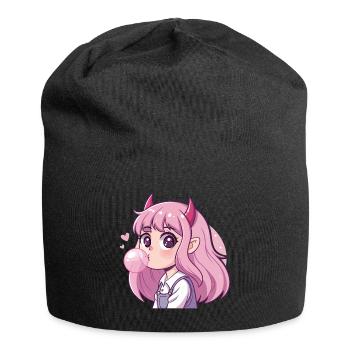 Pink Haired Demon Bubblegum - Jersey Beanie - black - Front