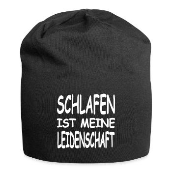 Schlafen - Jersey-Beanie - Schwarz - Vorne