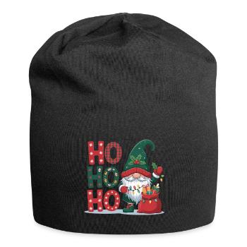 HoHoHo Noël Gnome - Bonnet en jersey - noir - Devant