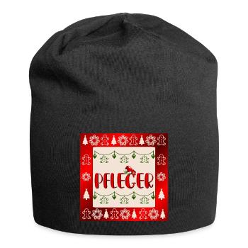 Pflege Pflegefachkräfte Weihnachten Pfleger - Jersey-Beanie - Schwarz - Vorne