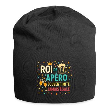 Roi de l'Apéro Inimitable - Bonnet en jersey - noir - Devant