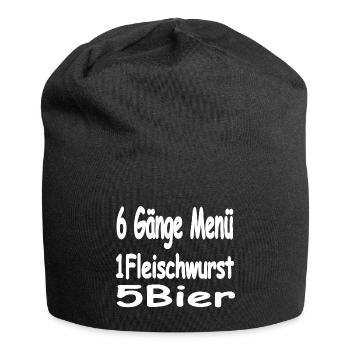 Bier - Jersey-Beanie - Schwarz - Vorne