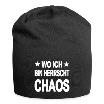 Chaos - Jersey-Beanie - Schwarz - Vorne