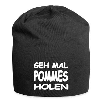 Pommes - Jersey-Beanie - Schwarz - Vorne
