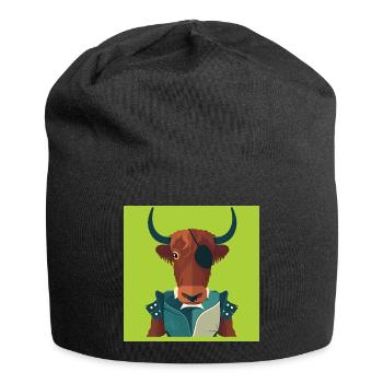 HUMAN BULL - baby & kids - Jersey Beanie - black - Front