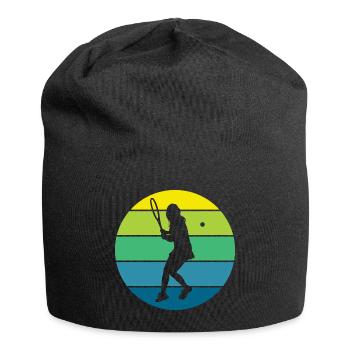 Tennis - Jersey-Beanie - Schwarz - Vorne