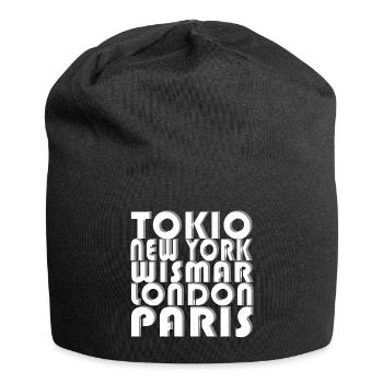 MÉTROPOLE DE WISMAR - Bonnet en jersey - noir - Devant