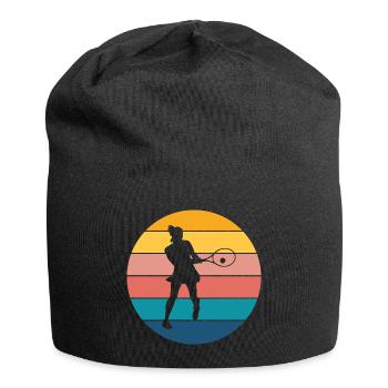 Tennis - Jersey-Beanie - Schwarz - Vorne