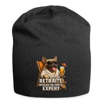 Expert Retraté Relaxation Bulldog - Jersey Beanie - black - Front