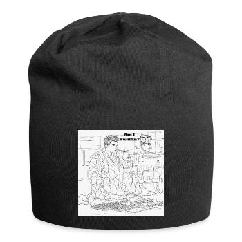 Humain ou robot - Bonnet en jersey - noir - Devant