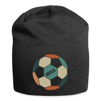 Retro Soccer Ball - Jersey Beanie - black - Front