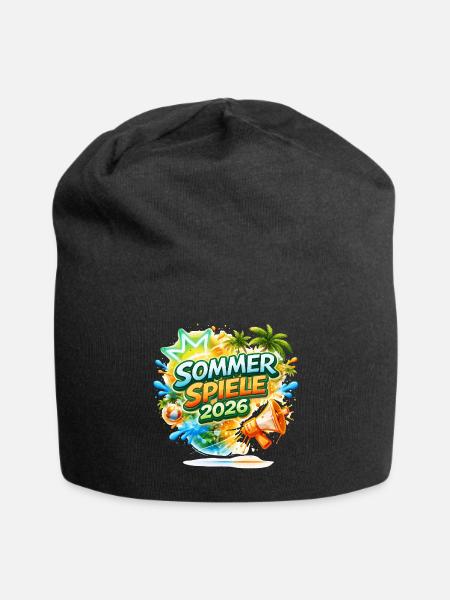 Sommer Spiele 2026 Tropen-Logo - Jersey-Beanie - Schwarz