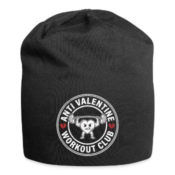 Club d’entraînement anti-Saint-Valentin Drôle Anti Valentine - Bonnet en jersey - noir - Devant