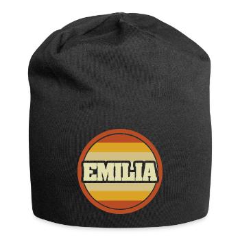 Vorname Emilia - Jersey-Beanie - Schwarz - Vorne
