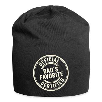 Favorite Kid Funny Official Dad Favorite - Jersey Beanie - black - Front