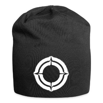 Fadenkreuz Zielscheibe Grunge Vektor - Jersey-Beanie - Schwarz - Vorne