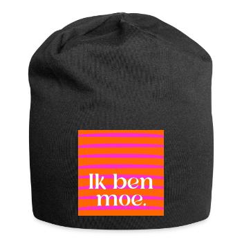 Je suis fatigué - Bonnet en jersey - noir - Devant