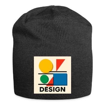 Géométrie Bauhaus Composition colorée - Bonnet en jersey - charbon - Devant