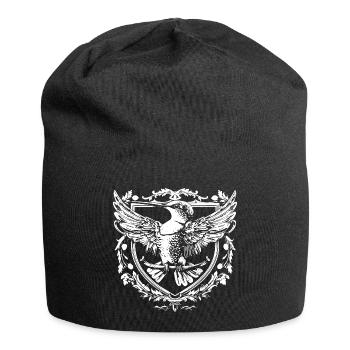 Eagle in heraldic style - Jersey Beanie - black - Front