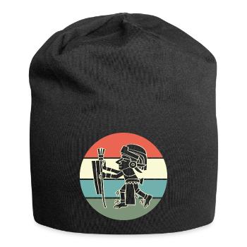aztec Mayan calendar Inca - Jersey Beanie - black - Front