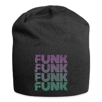 Funk Vintage - Jersey-Beanie - Schwarz - Vorne